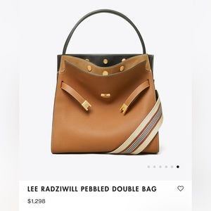 Tory burch Large Tigers eye Lee Radziwall. Preowned great shape 1/15/22